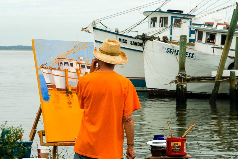 Painting Shrimp Boats