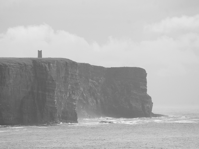Cliffs along the Scottish shore